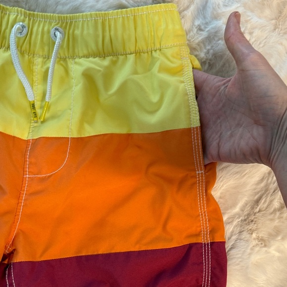 GAP Boy's Yellow, Orange, and Berry Swim Trunks, Size 8 - Picture 8 of 8